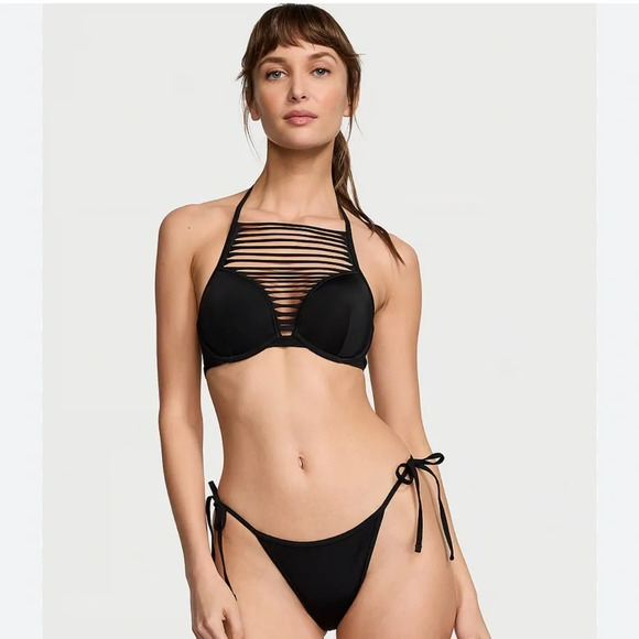 VS Archives Swim Sexy Tee High Neck Push Up Bikini Top - Picture 1 of 4